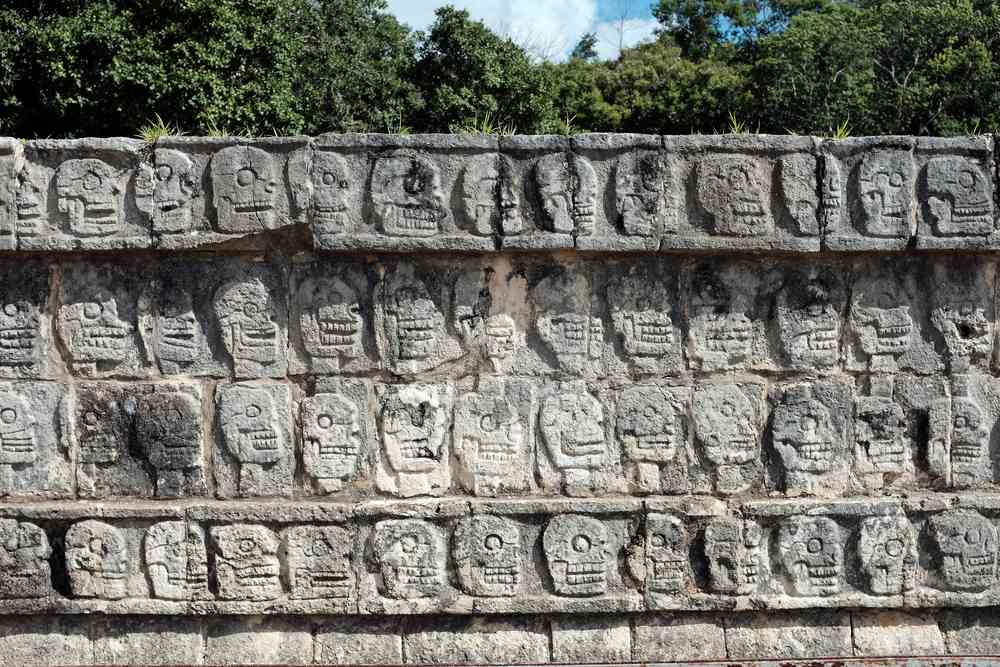 Chichen Itza - Wall of Skulls Blog