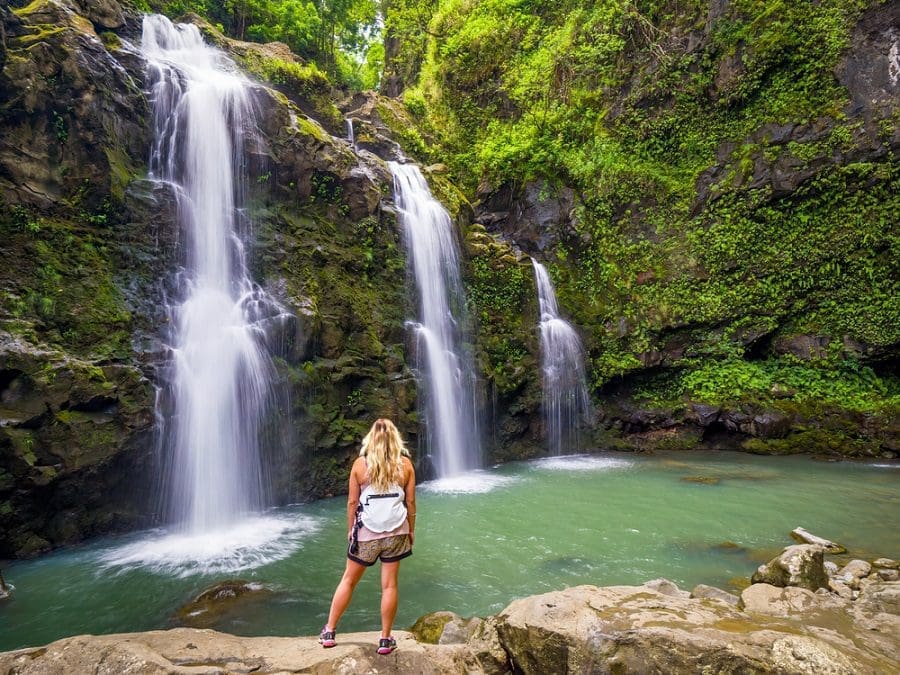 Road to Hana - Three Bears Falls