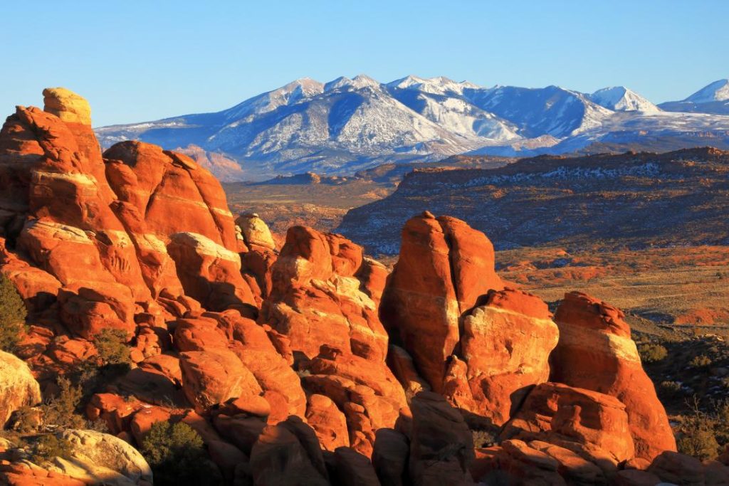 Fiery Furnace and La Sal Mountains