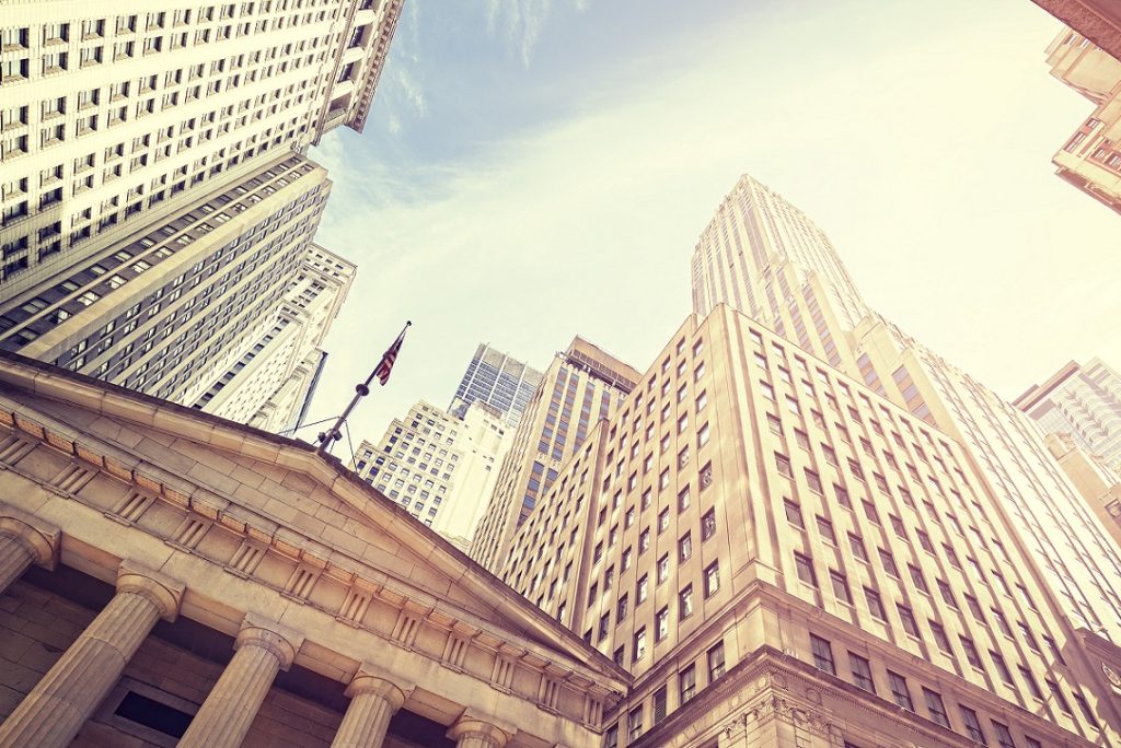 How many buildings are on Wall Street?