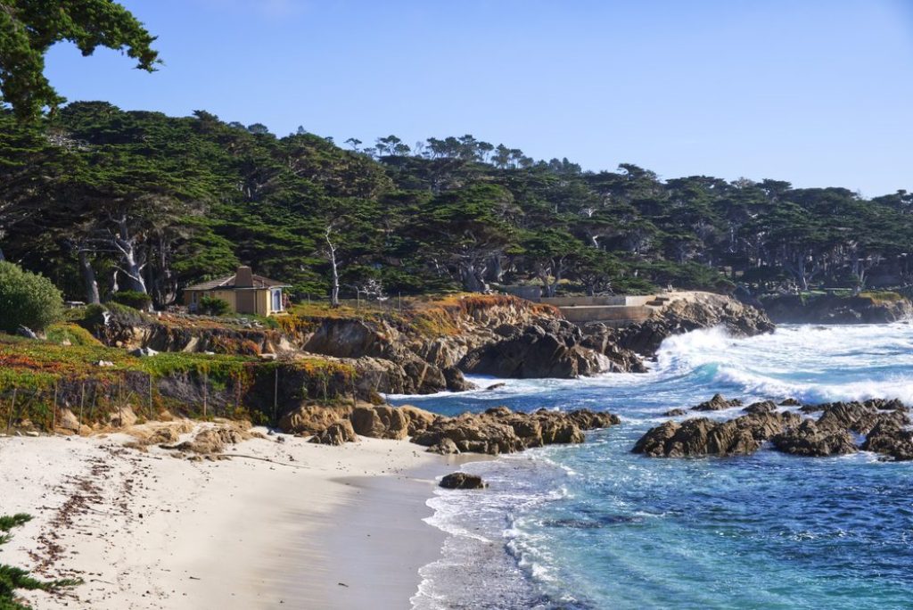 Where should you stop when driving on the coast of California?