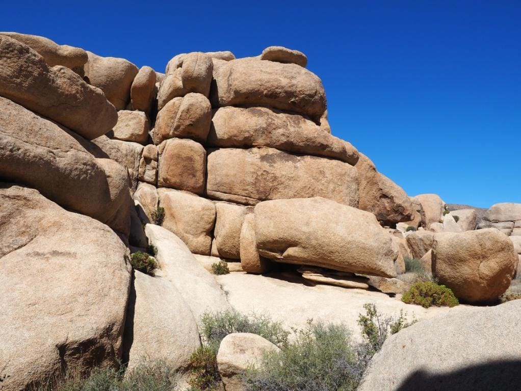 Where do giant marbles in Joshua Tree National Park come from?