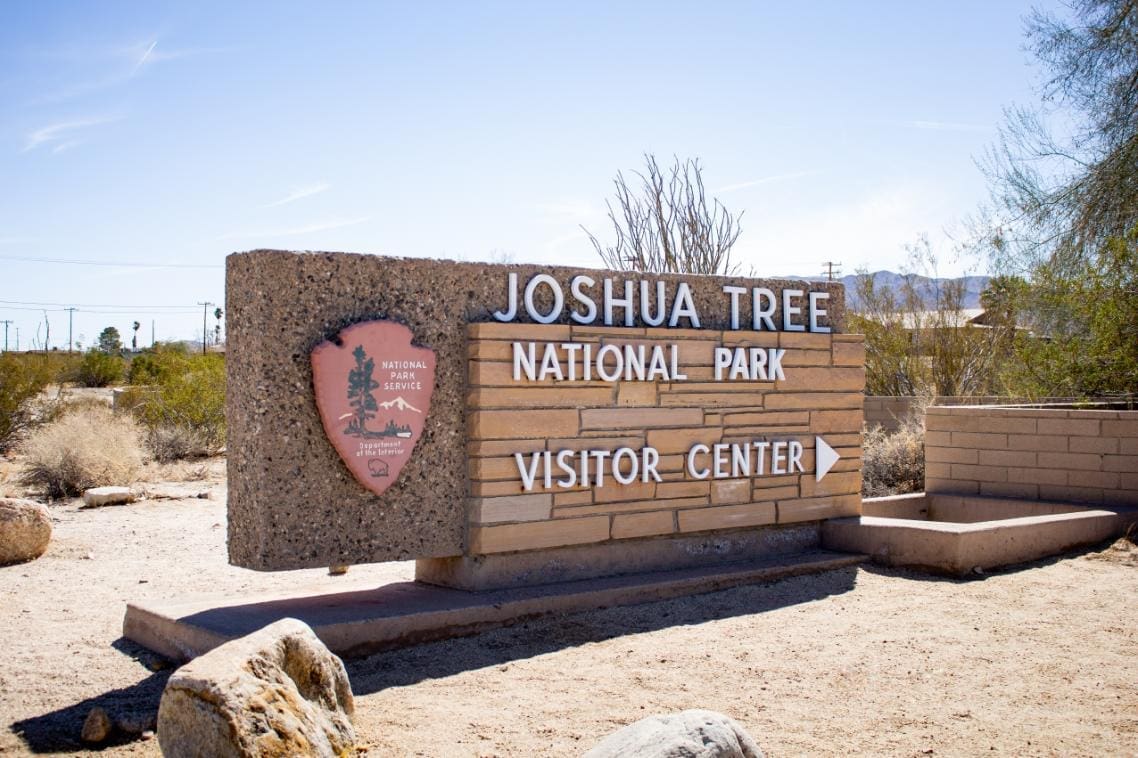 What is the most ideal entrance route for Joshua tree this season?